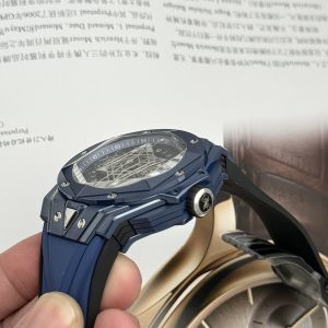 Đồng Hồ Hublot Nam Rep 11 Big Bang Sang Bleu II Gốm Xanh BBF