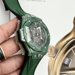 Đồng Hồ Hublot Nam Rep 11 Big Bang Sang Bleu II Green Ceramic BBF 45mm (1)