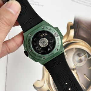 Đồng Hồ Hublot Nam Rep 11 Big Bang Sang Bleu II Green Ceramic BBF 45mm (1)