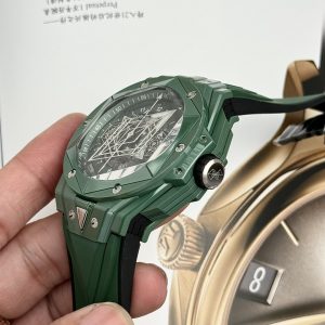 Đồng Hồ Hublot Nam Rep 11 Big Bang Sang Bleu II Green Ceramic BBF 45mm (1)