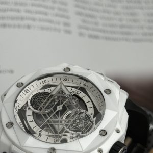 Đồng Hồ Hublot Nam Rep 11 Big Bang Sang Bleu II White Ceramic BBF 45mm