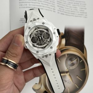 Đồng Hồ Hublot Nam Rep 11 Big Bang Sang Bleu II White Ceramic BBF 45mm