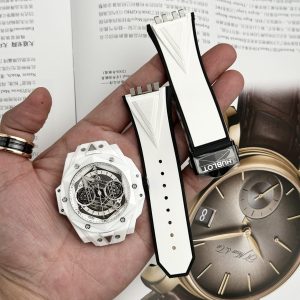 Đồng Hồ Hublot Nam Rep 11 Big Bang Sang Bleu II White Ceramic BBF 45mm