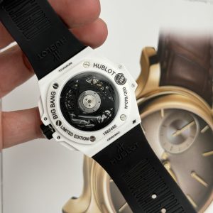 Đồng Hồ Hublot Nam Rep 11 Big Bang Sang Bleu II White Ceramic BBF 45mm