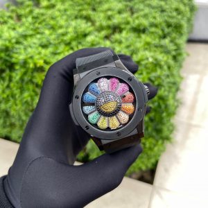 Đồng Hồ Hublot Nam Rep 1:1 Takashi Murakami Rainbow Ceramic 42mm (1)