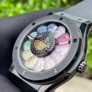 Đồng Hồ Hublot Nam Rep 1:1 Takashi Murakami Rainbow Ceramic 42mm (1)