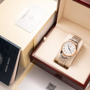 Đồng Hồ Longines Master Collection L2.628.5.11.7 Demi Vàng Hồng (1)