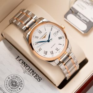 Đồng Hồ Longines Master Collection L2.628.5.11.7 Demi Vàng Hồng (1)