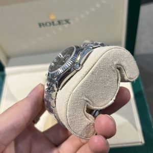 Đồng Hồ Nữ Đính Đá Rolex DateJust Super Fake Cọc Số La Mã 31mm (2)