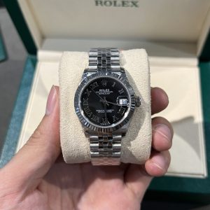 Rolex Replica Watch DateJust Womens Black Dial 31mm