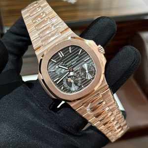 Đồng Hồ Patek Philippe Nautilus 5712R Chế Tác Bọc Vàng Hồng GRF 40mm (1)