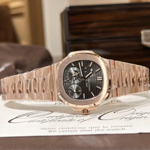 Đồng Hồ Patek Philippe Nautilus 5712R Chế Tác Bọc Vàng Hồng GRF 40mm (1)