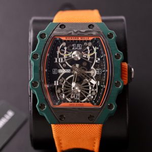 Đồng Hồ Richard Mille RM21-01 Chế Tác Tourbillon Carbon Replica 11
