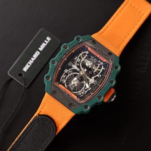 Đồng Hồ Richard Mille RM21-01 Chế Tác Tourbillon Carbon Replica 43mm