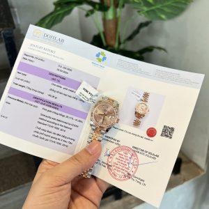 Đồng Hồ Rolex DateJust Nữ Bọc Vàng Dây Demi Nhà Máy GM Tốt Nhất (1)