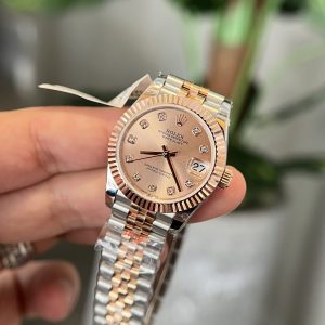 Đồng Hồ Rolex DateJust Nữ Bọc Vàng Dây Demi Nhà Máy GM Tốt Nhất (1)