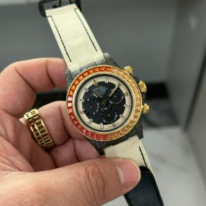 Đồng Hồ Rolex Daytona Nam Đính Đá Vỏ Carbon Siêu Nhẹ DIW 40mm (2)