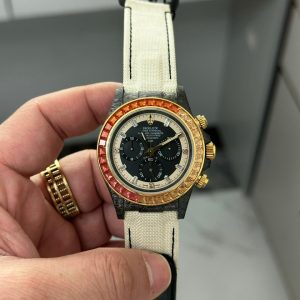 Đồng Hồ Rolex Daytona Nam Đính Đá Vỏ Carbon Siêu Nhẹ DIW 40mm (2)