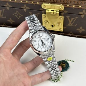Đồng Hồ Rolex Rep 1:1 Sky Dweller 326934 Mặt Trắng Dây Jubilee 42mm