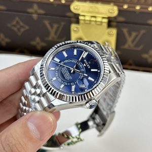 Đồng Hồ Rolex Rep 11 Sky Dweller 326934 Mặt Xanh Dây Jubilee 42mm (2)