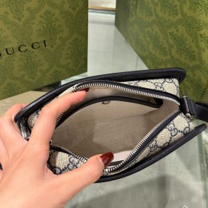 Túi Đeo Chéo Nam Gucci Mini Bag GG Retro Siêu Cấp 22x14x6cm (3)