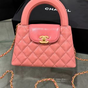 Túi Xách Chanel Bag Kelly 23K Màu Hồng Da Mềm Siêu Cấp 19x13x7cm