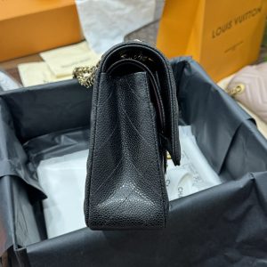 Túi Xách Chanel Classic Like Auth Nữ Màu Đen Da Hạt 25cm (2)