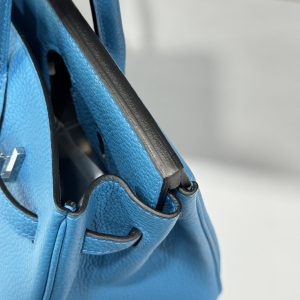 Túi Xách Hermes Birkin PHW Togo Nữ Màu Xanh Dương Like Auth 25cm (2)