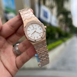 Đồng Hồ Audemars Piguet Royal Oak Chế Tác Nữ Máy Cơ Đính Đá (2)
