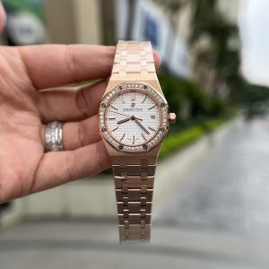 Đồng Hồ Audemars Piguet Royal Oak Chế Tác Nữ Máy Cơ Đính Đá (2)