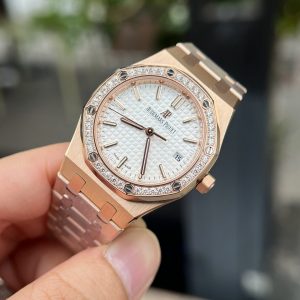 Đồng Hồ Audemars Piguet Royal Oak Chế Tác Nữ Máy Cơ Đính Đá (2)