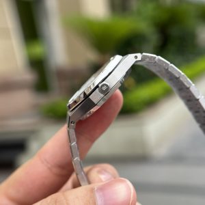 Đồng Hồ Audemars Piguet Royal Oak Rep 11 Mặt Xanh Dây Thép Nữ 34mm (1)