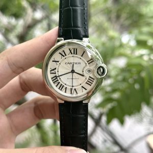 Đồng Hồ Cartier Ballon Bleu Nam Dây Da Máy Cơ Nhà Máy AF 42mm (2)