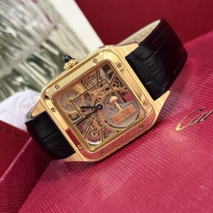 Đồng Hồ Cartier Nam Replica 11 Santos WHSA0031 Máy Pin Thuỵ Sỹ 31x43mm (2)