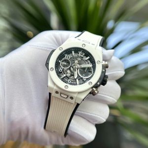 Đồng Hồ Hublot Big Bang Unico Gốm Trắng Nhà Máy BBF 42mm (1)