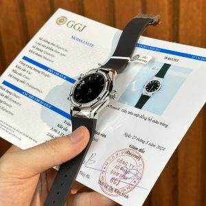 Đồng Hồ Hublot Orlinski Độ Kim Cương Moissanite Demi Màu Đen 40mm (1)