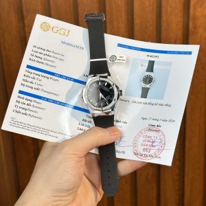 Đồng Hồ Hublot Orlinski Độ Kim Cương Moissanite Demi Màu Đen 40mm (1)