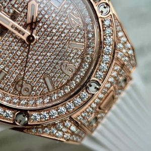Đồng Hồ Hublot Rep 11 Big Bang One Click Độ Full Kim Cương Moissanite 39mm (2)