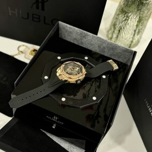 Đồng Hồ Hublot Replica 11 Big Bang Sang Bleu ll King Gold Mặt Đen BBF 45mm (2)