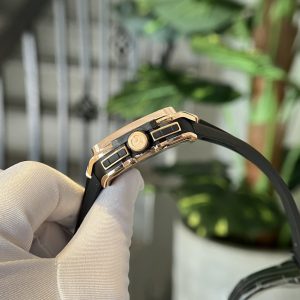 Đồng Hồ Hublot Square Bang King Gold Độ Kim Cương Moissanite BBF 42mm (2)