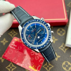 Đồng Hồ Omega Replica 11 Speedmaster Co-Axial Moonphase Màu Xanh Dương 44mm (2)