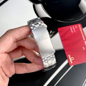 Đồng Hồ Omega Seamaster Demi Vàng Hồng Mặt Xanh Dương VSF 42mm (5)