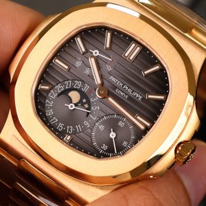 Đồng Hồ Patek Philippe Chế Tác Nautilus 5712 Bọc Vàng Thật Full Chức Năng PPF 40mm (12)