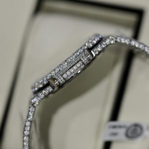 Đồng Hồ Patek Philippe Nautilus 5719 Đính Full Kim Cương Nhân Tạo Moissanite 40mm (1)