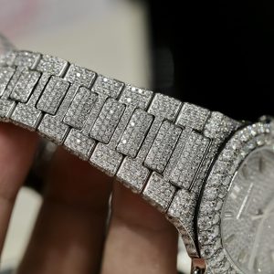 Đồng Hồ Patek Philippe Nautilus 5719 Đính Full Kim Cương Nhân Tạo Moissanite 40mm (1)