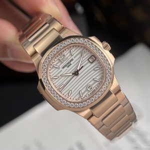 Đồng Hồ Patek Philippe Nautilus 7010 Replica 11 Nữ Mặt Trắng GR Factory 32mm (2)