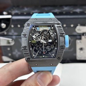 Đồng Hồ Richard Mille Chế Tác RM35-02 Vỏ Full Carbon Màu Xanh Dương BBR 44mm (2)