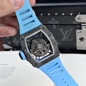 Đồng Hồ Richard Mille Chế Tác RM35-02 Vỏ Full Carbon Màu Xanh Dương BBR 44mm (2)