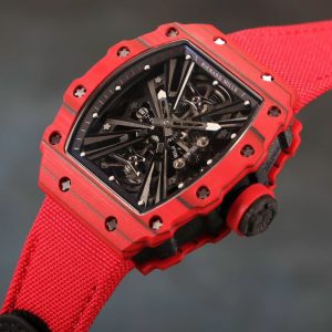 Đồng Hồ Richard Mille Nam Rep 11 RM12-01 Tourbillon Màu Đỏ 40mm (2)