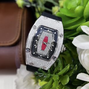 Đồng Hồ Richard Mille RM007 Rep 11 Nữ Dây Cao Su Đính Đá 36mm (1)
